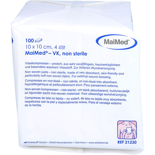 VLIESSTOFF-KOMPRESSEN unsteril 10x10 cm 4fach 100 St