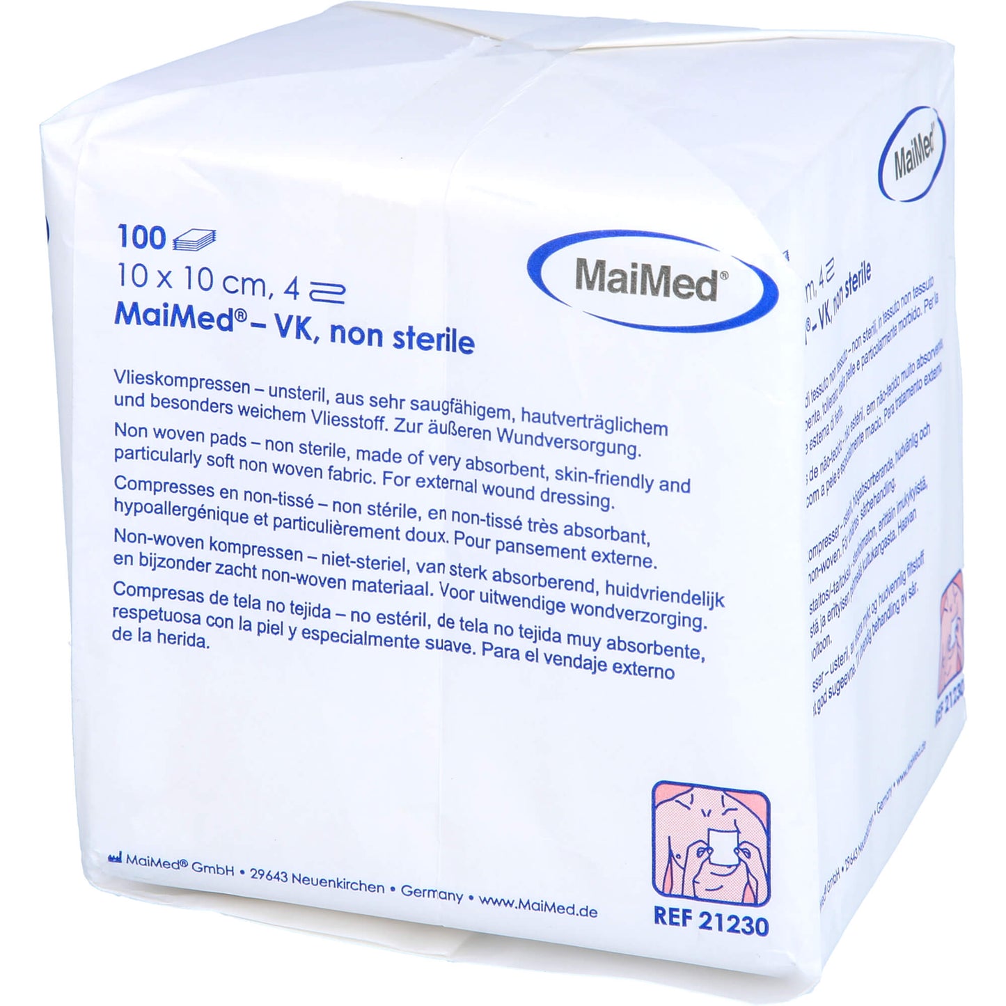 VLIESSTOFF-KOMPRESSEN unsteril 10x10 cm 4fach 100 St