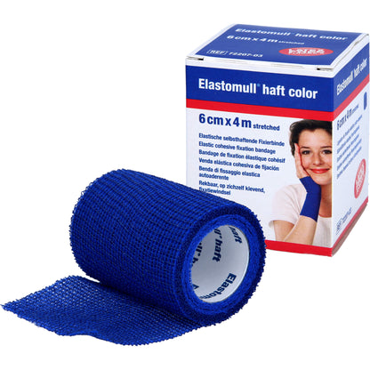 ELASTOMULL haft color 6 cmx4 m Fixierb.blau 1 St