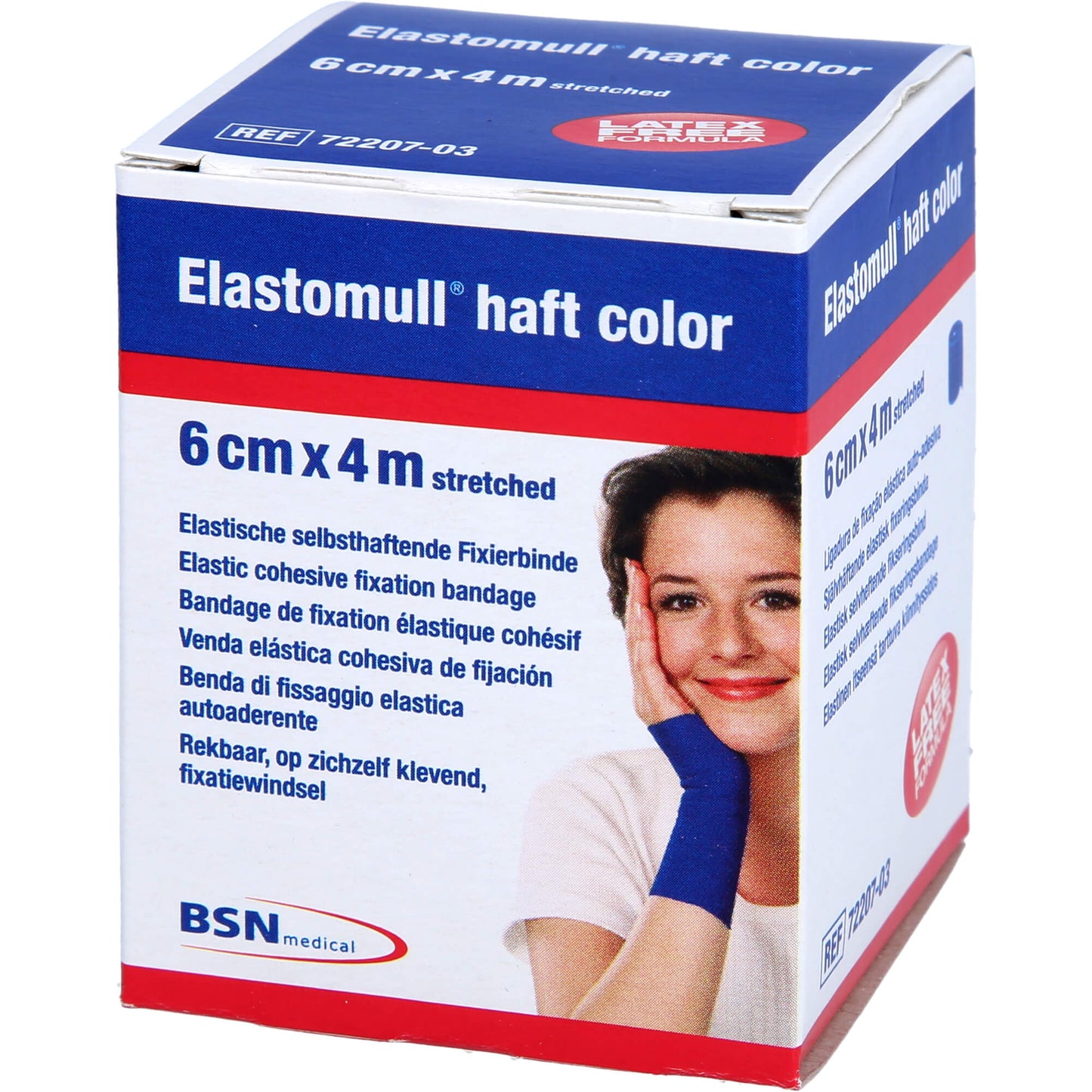 ELASTOMULL haft color 6 cmx4 m Fixierb.blau 1 St