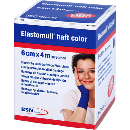 ELASTOMULL haft color 6 cmx4 m Fixierb.blau 1 St