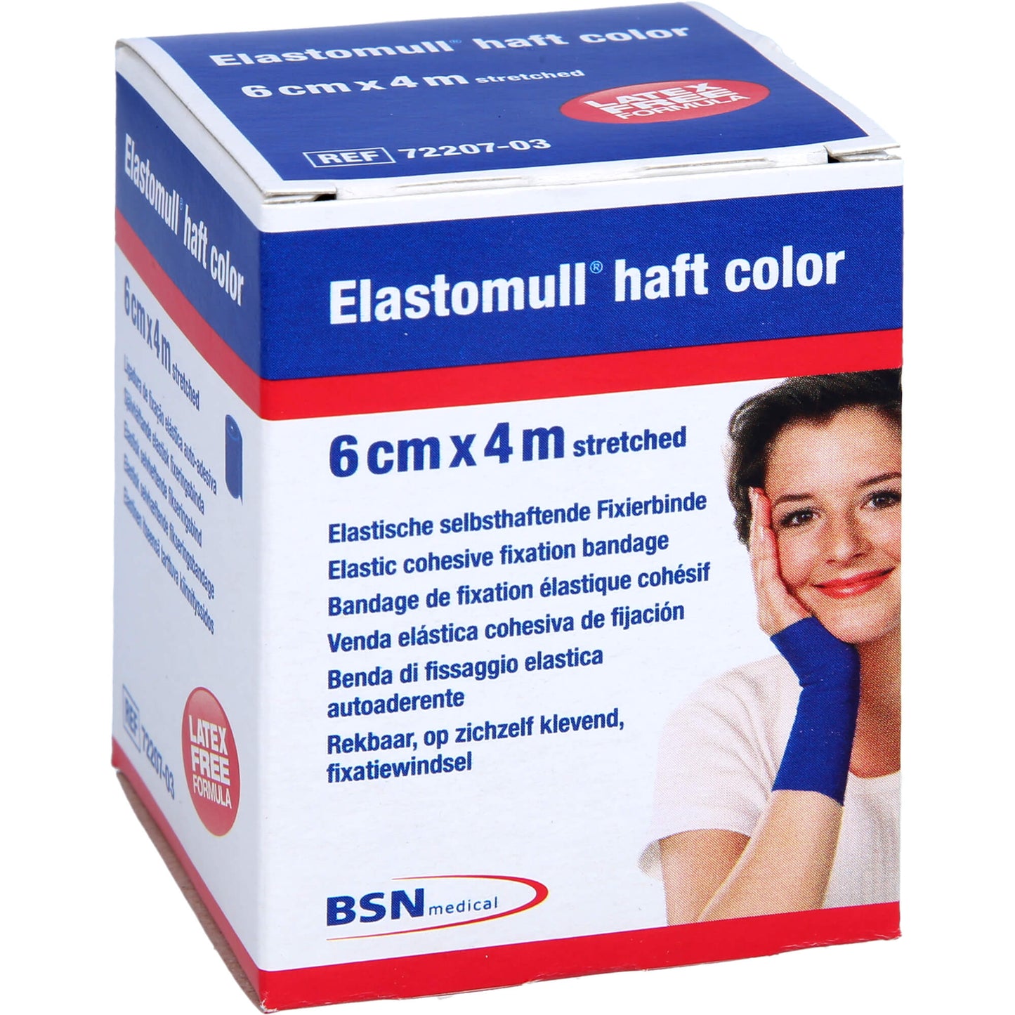 ELASTOMULL haft color 6 cmx4 m Fixierb.blau 1 St
