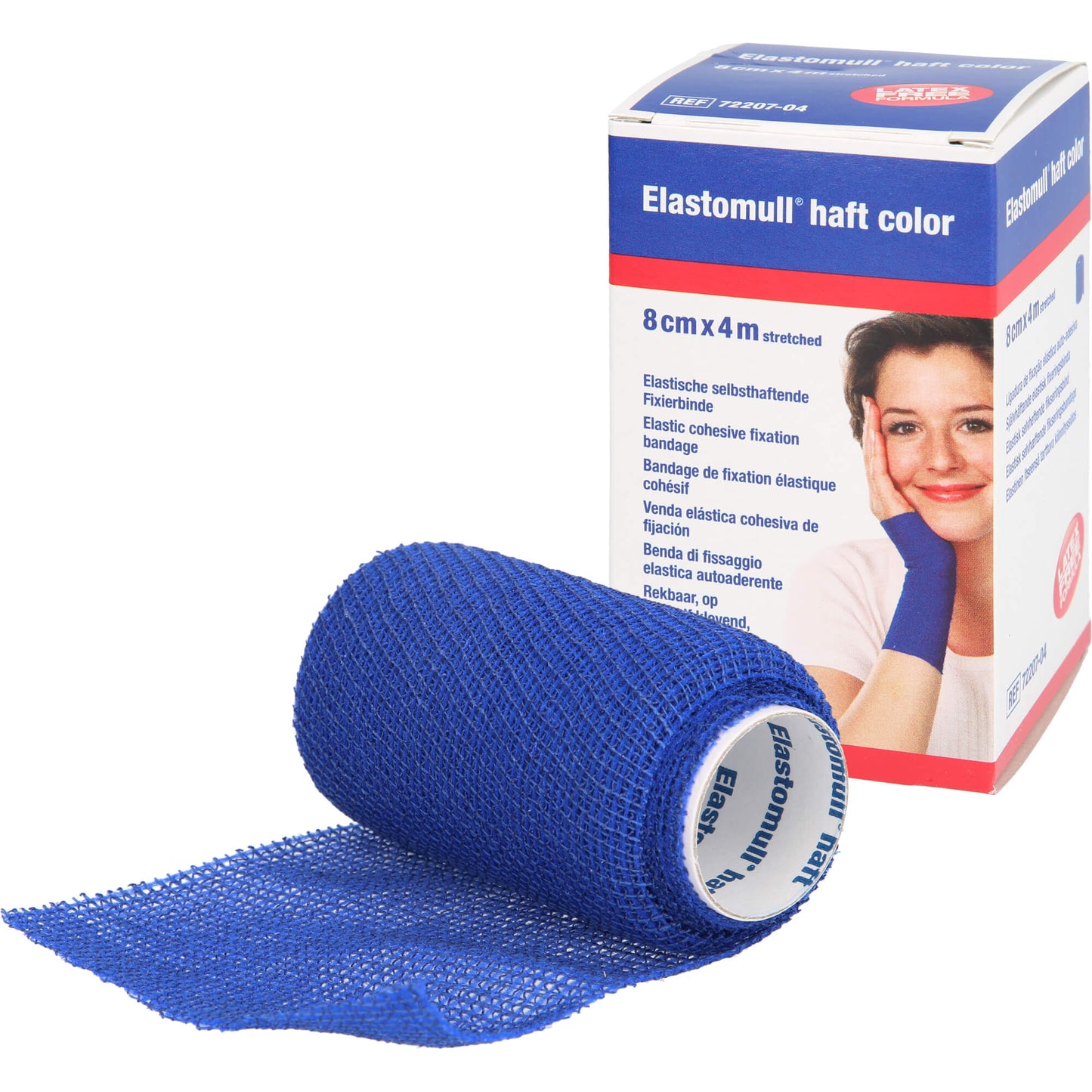 ELASTOMULL haft color 8 cmx4 m Fixierb.blau 1 St