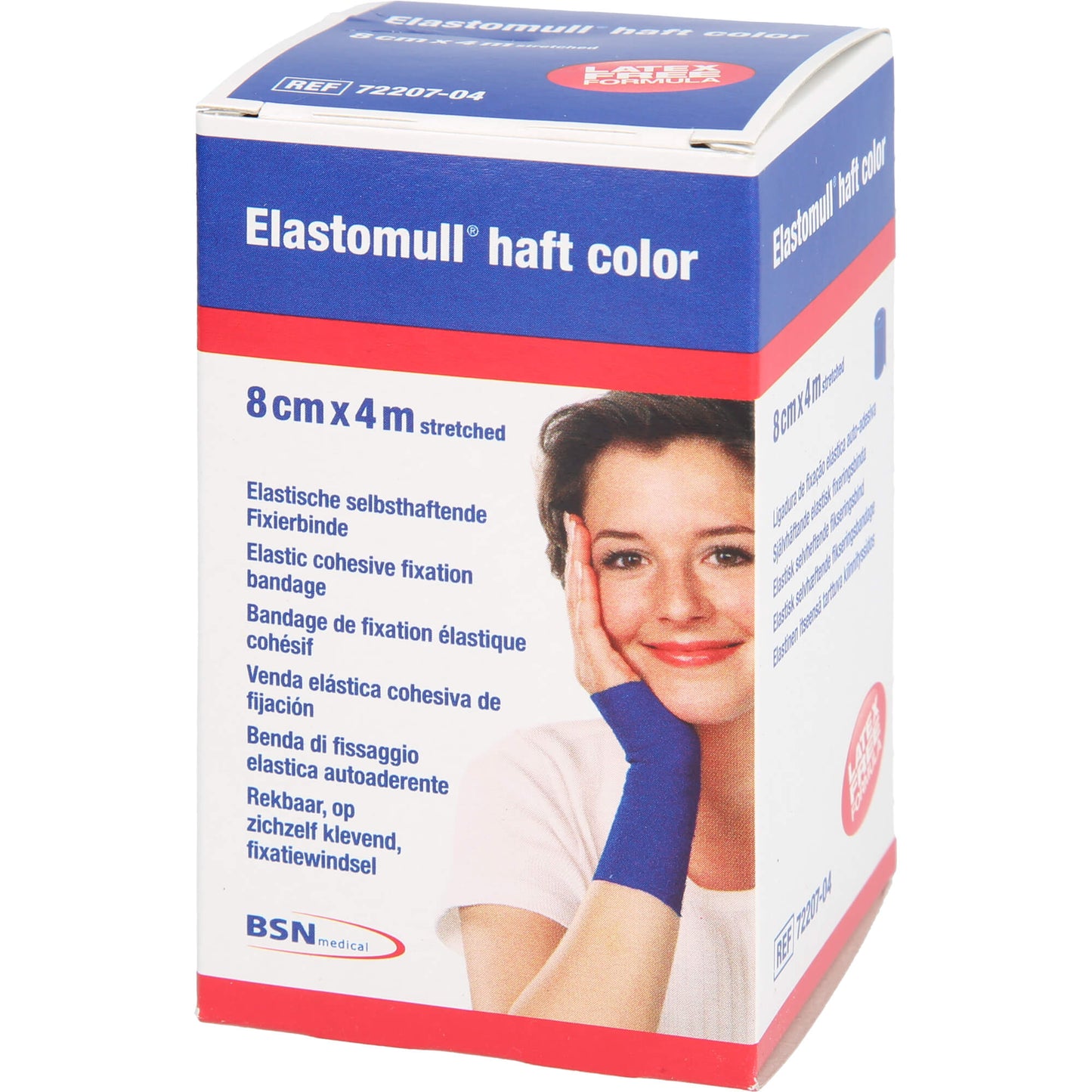 ELASTOMULL haft color 8 cmx4 m Fixierb.blau 1 St