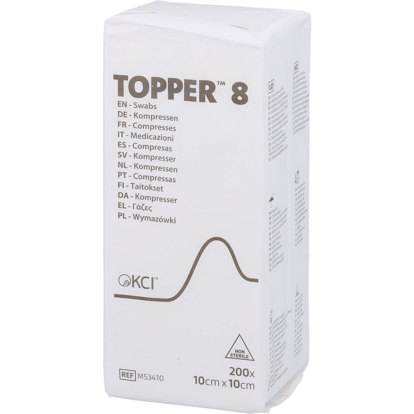 TOPPER 8 Kompr.10x10 cm unsteril 200 St