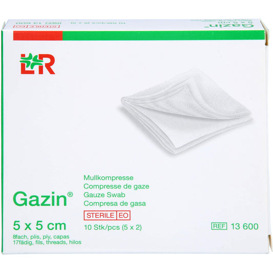 GAZIN Mullkomp.5x5 cm steril 8fach 5X2 St
