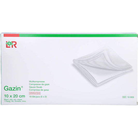 GAZIN Mullkomp.10x20 cm steril 8fach 5X2 St