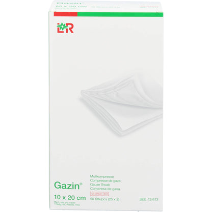 GAZIN Mullkomp.10x20 cm steril 8fach 25X2 St