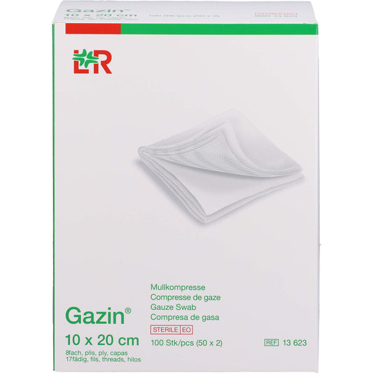 GAZIN Mullkomp.10x20 cm steril 8fach 50X2 St