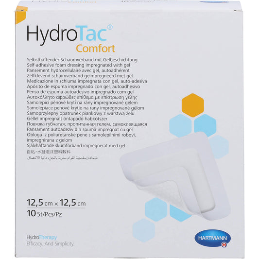 HYDROTAC comfort Schaumverband 12,5x12,5 cm steril 10 St