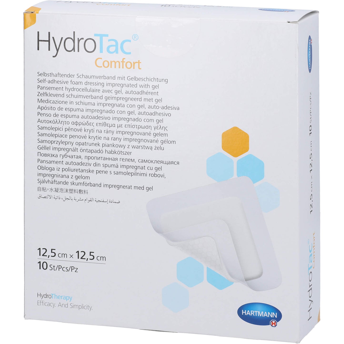 HYDROTAC comfort Schaumverband 12,5x12,5 cm steril 10 St