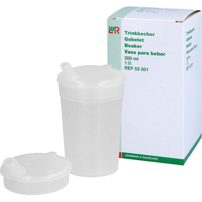 TRINKBECHER mit 2 Deckeln 1 St