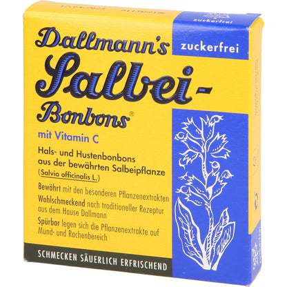 DALLMANN'S Salbei Bonbons zuckerfrei 20 St