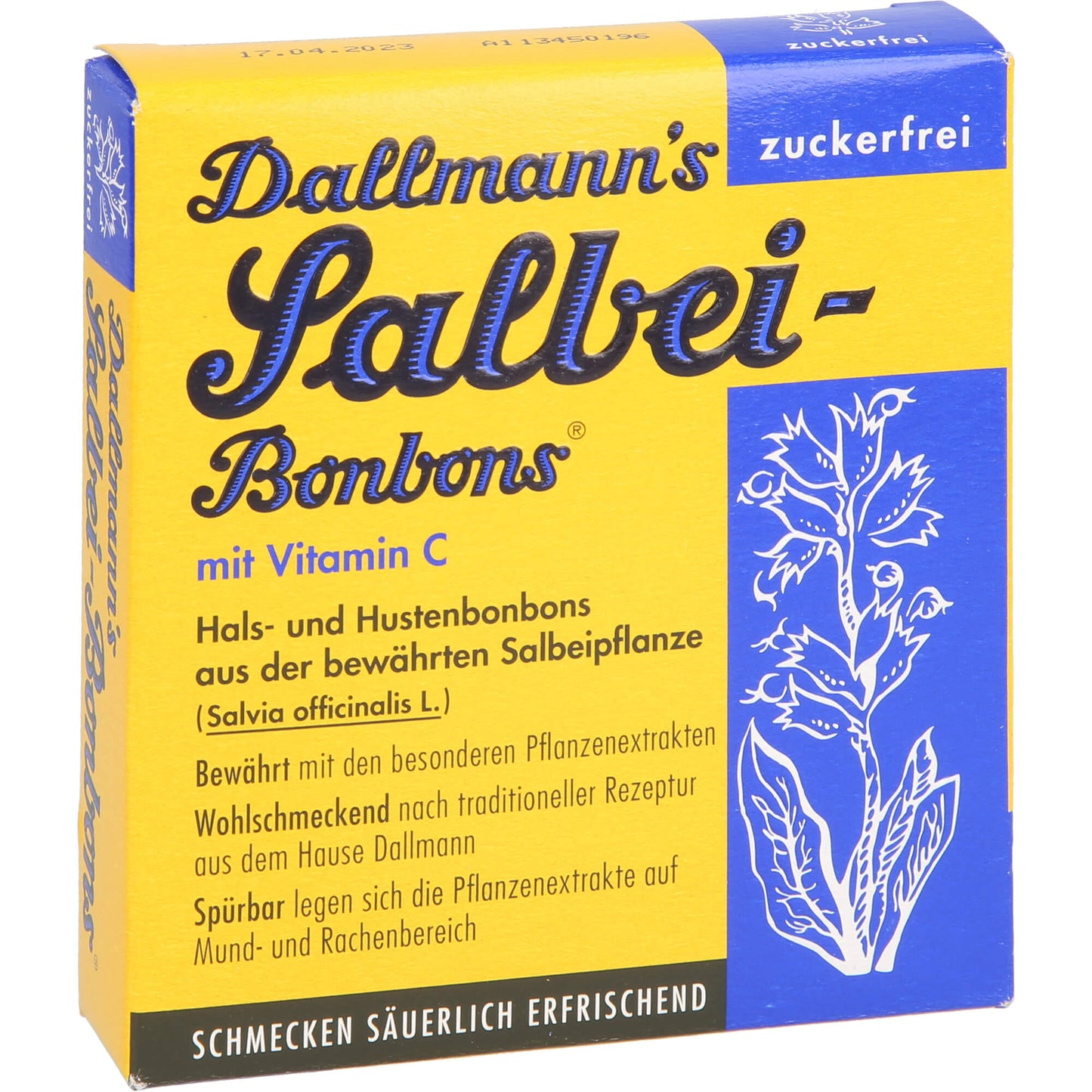 DALLMANN'S Salbei Bonbons zuckerfrei 20 St