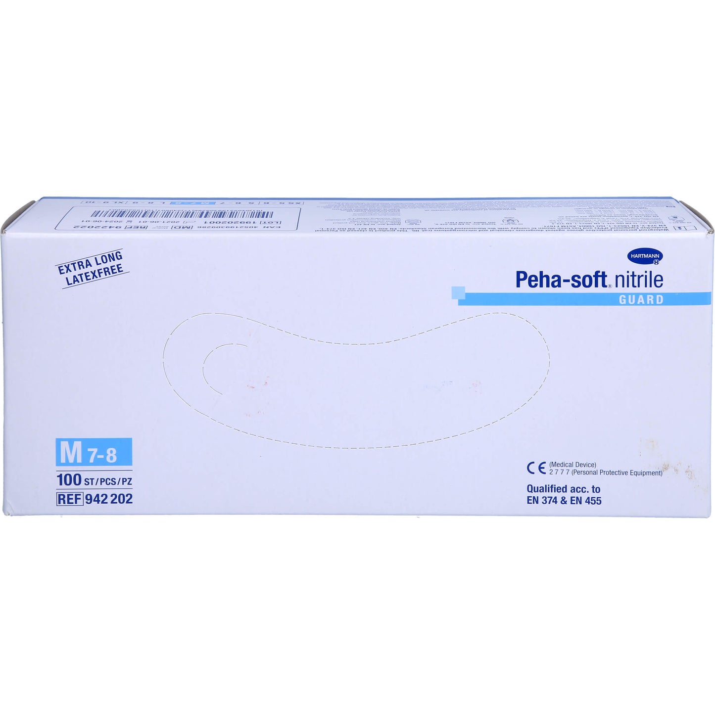 PEHA-SOFT nitrile guard Unt.Hands.unsteril pf M 100 St