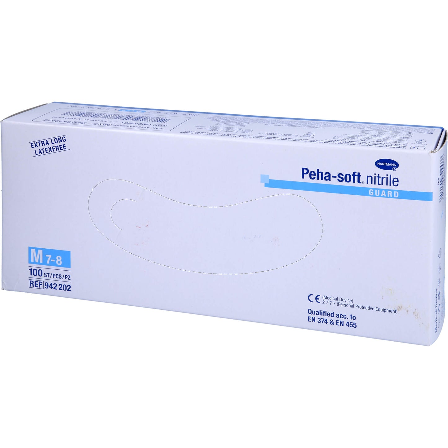 PEHA-SOFT nitrile guard Unt.Hands.unsteril pf M 100 St