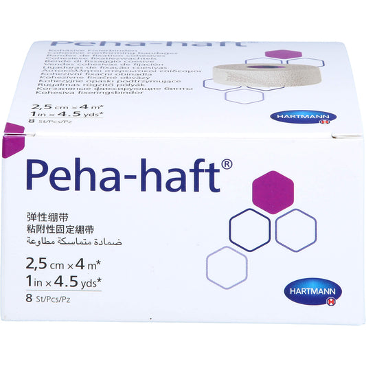 PEHA-HAFT Fixierbinde latexfrei 2,5 cmx4 m 8 St