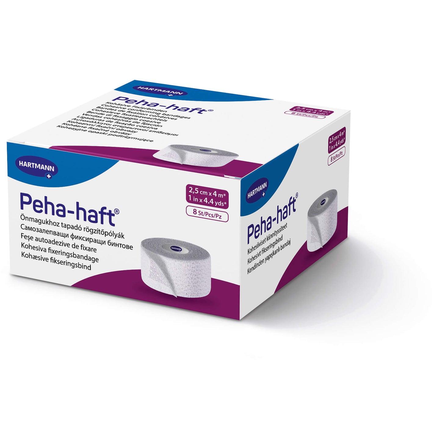 PEHA-HAFT Fixierbinde latexfrei 2,5 cmx4 m 8 St