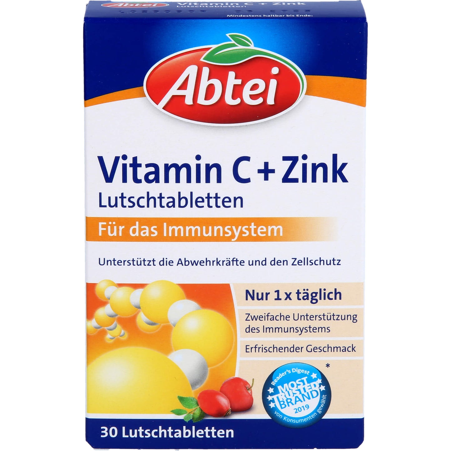 ABTEI Vitamin C plus Zink Lutschtabletten 30 St