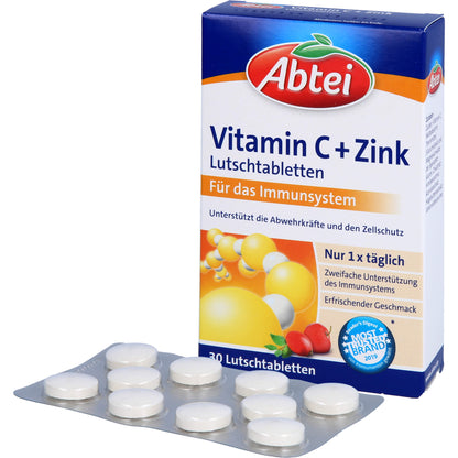 ABTEI Vitamin C plus Zink Lutschtabletten 30 St