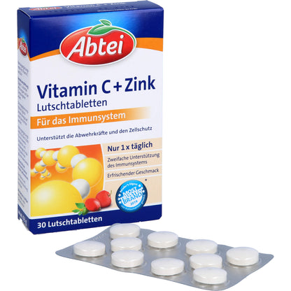 ABTEI Vitamin C plus Zink Lutschtabletten 30 St