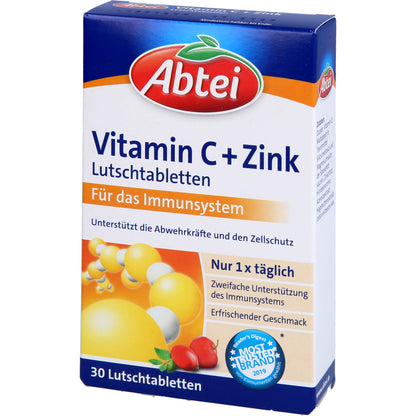 ABTEI Vitamin C plus Zink Lutschtabletten 30 St