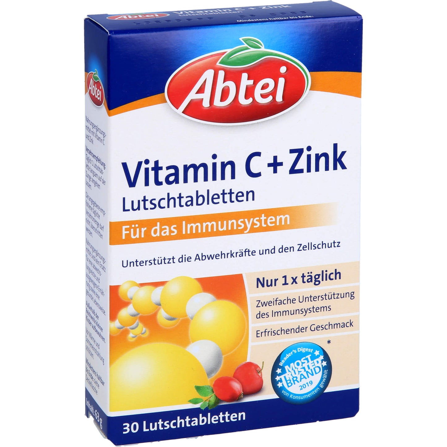 ABTEI Vitamin C plus Zink Lutschtabletten 30 St
