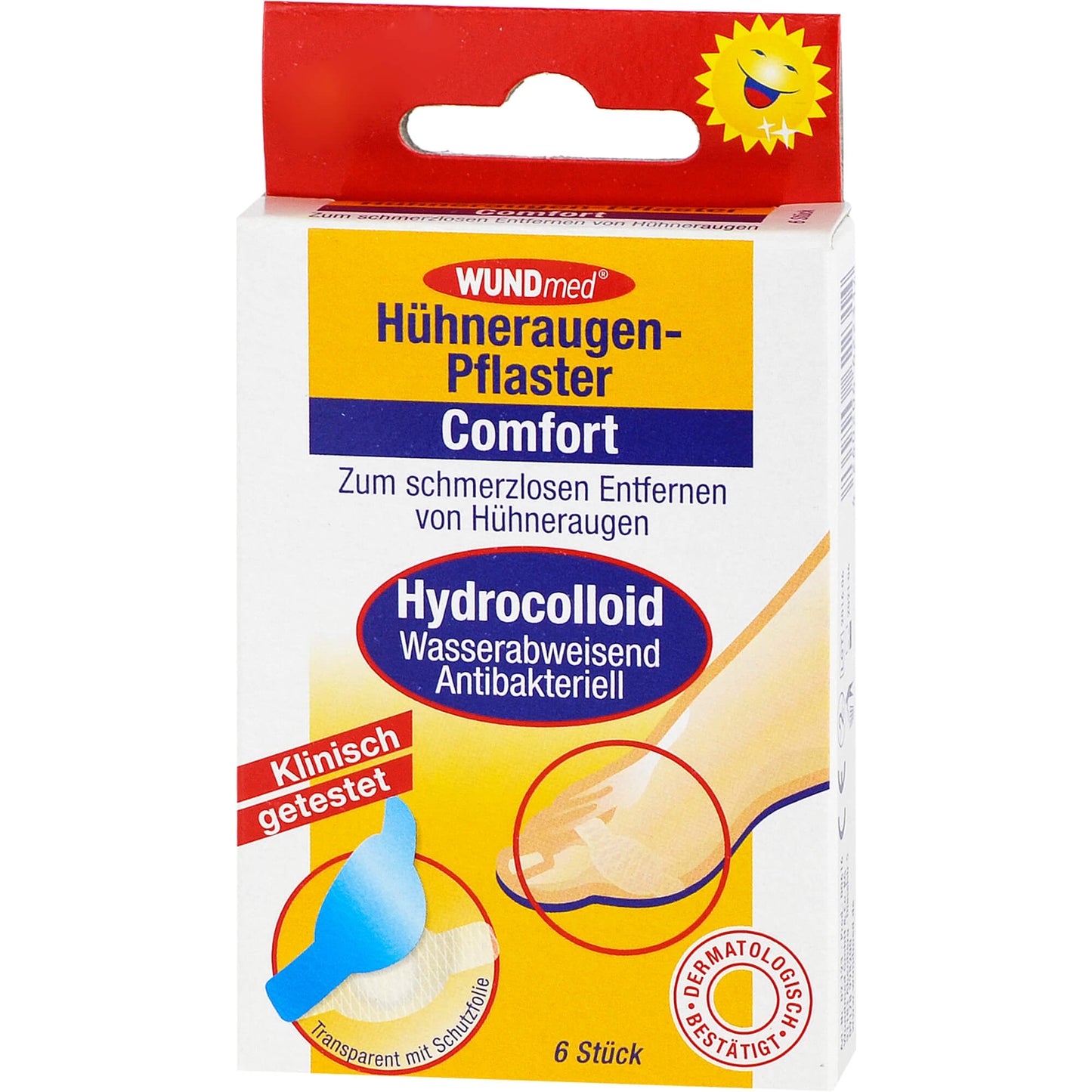 HÜHNERAUGENPFLASTER Comfort hydrocolloid 6 St