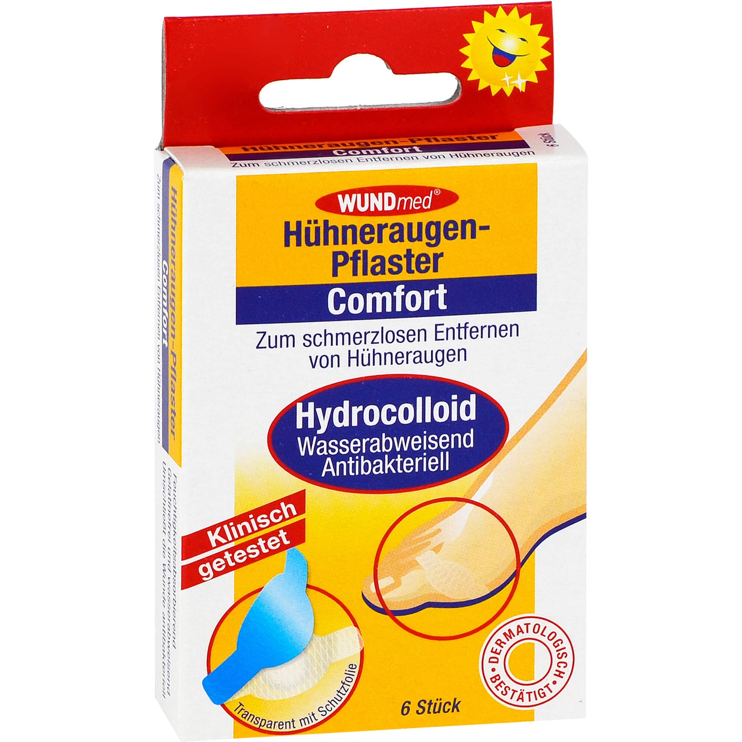 HÜHNERAUGENPFLASTER Comfort hydrocolloid 6 St