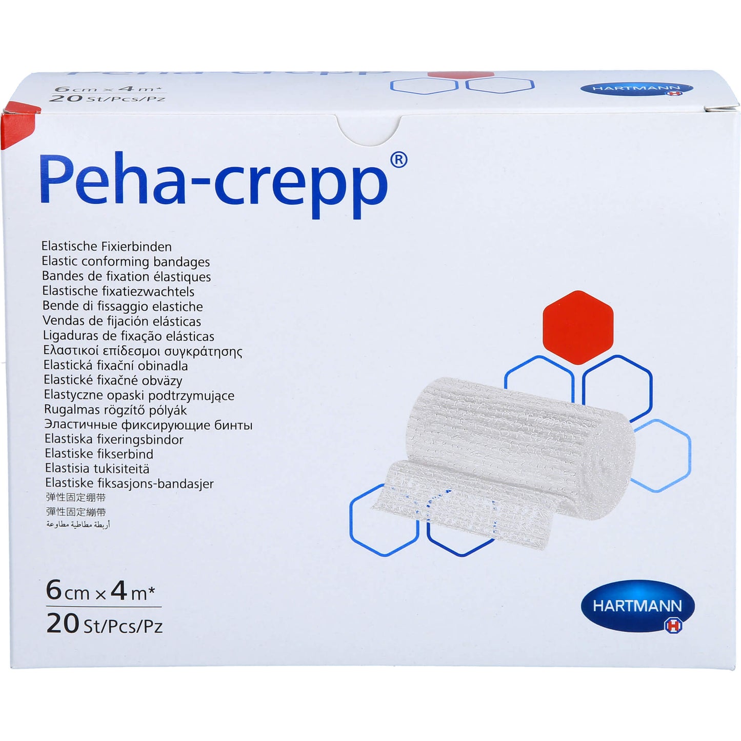 PEHA CREPP Fixierbinde 6 cmx4 m 20 St