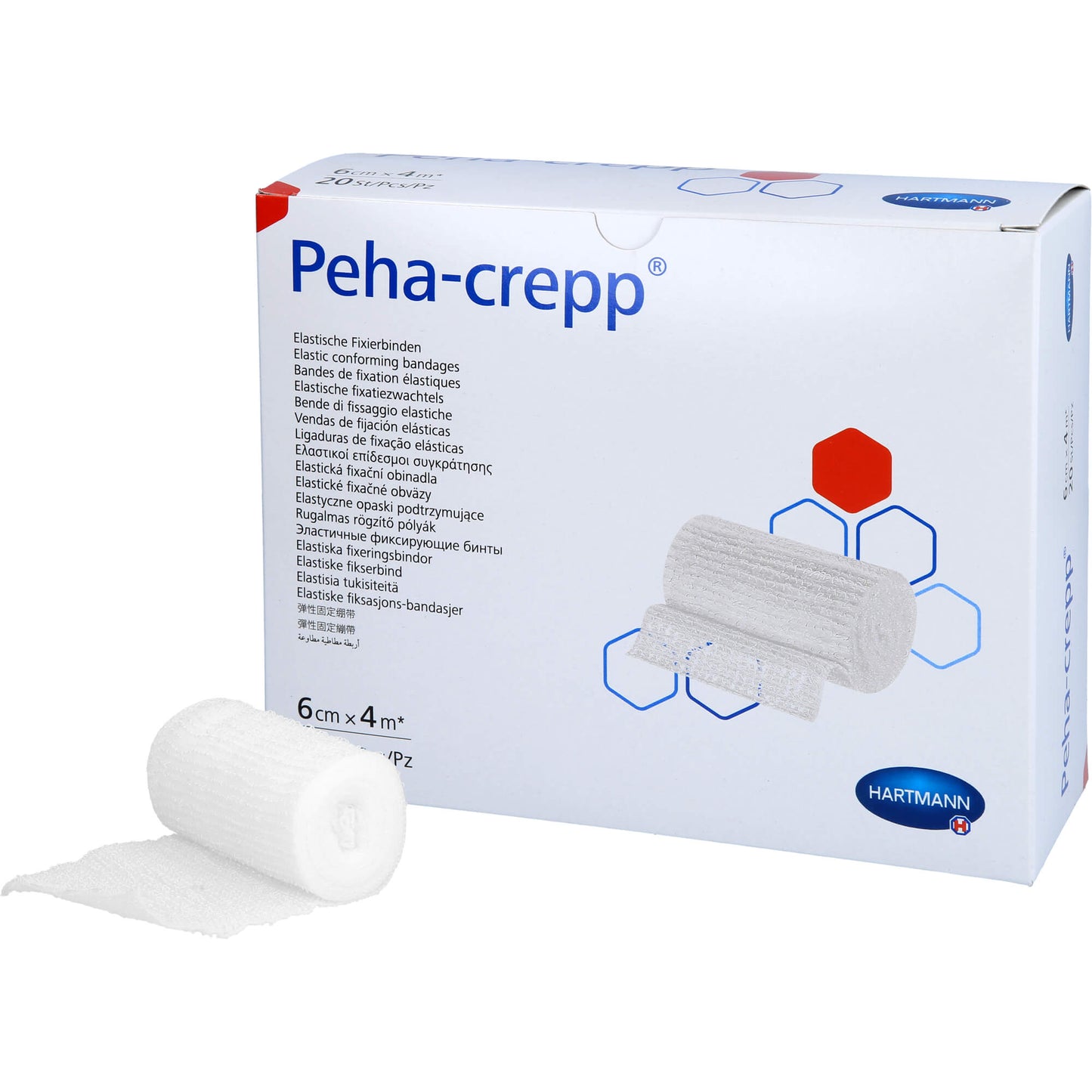 PEHA CREPP Fixierbinde 6 cmx4 m 20 St