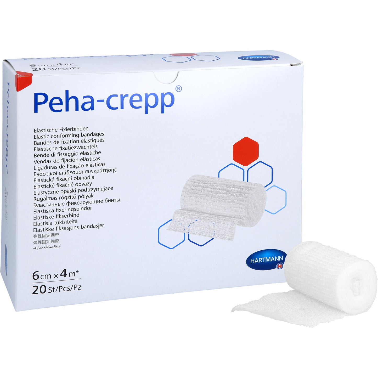 PEHA CREPP Fixierbinde 6 cmx4 m 20 St