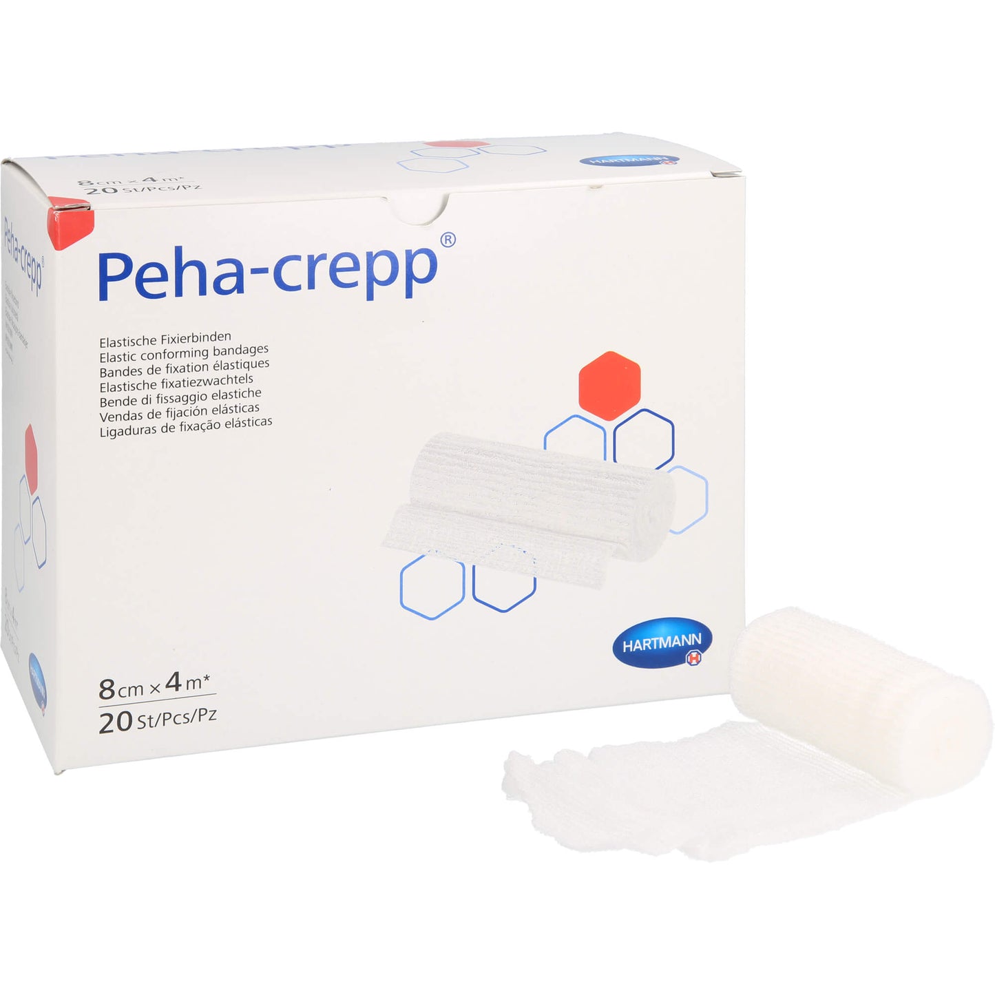 PEHA CREPP Fixierbinde 8 cmx4 m 20 St