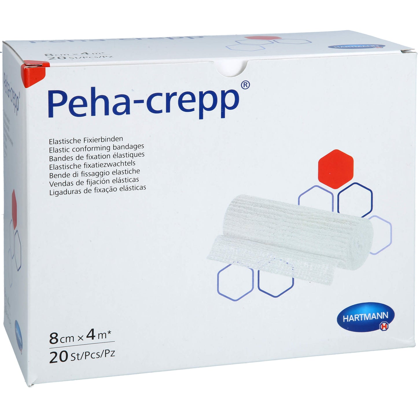 PEHA CREPP Fixierbinde 8 cmx4 m 20 St