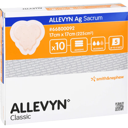 ALLEVYN Ag Sacrum 17x17 cm Wundverband 10 St