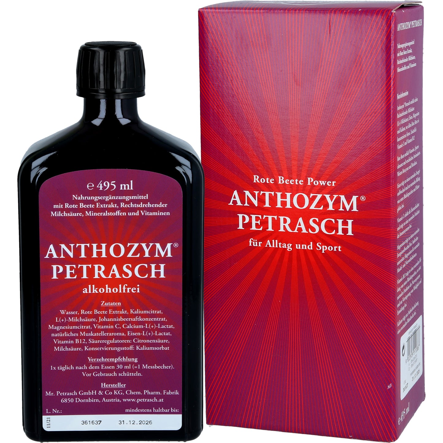 ANTHOZYM Petrasch alkoholfrei Saft 500 ml