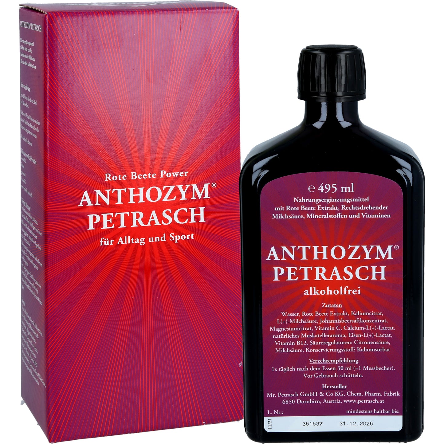 ANTHOZYM Petrasch alkoholfrei Saft 500 ml