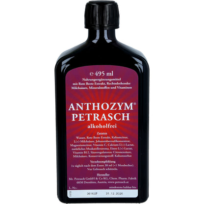 ANTHOZYM Petrasch alkoholfrei Saft 500 ml