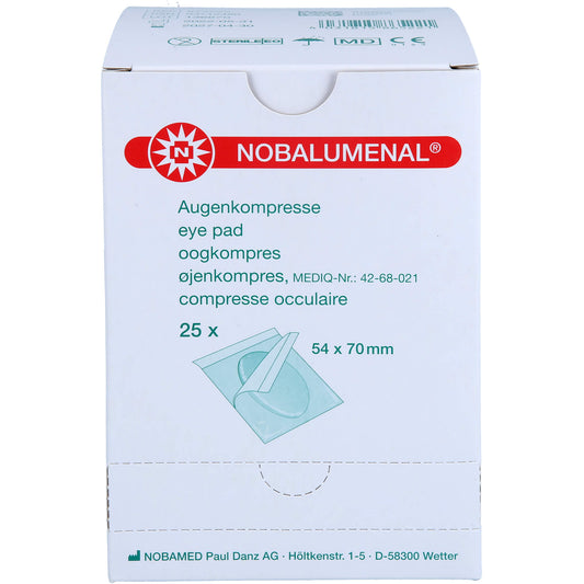 NOBALUMENAL Augenkompr.54x70 mm steril 25 St
