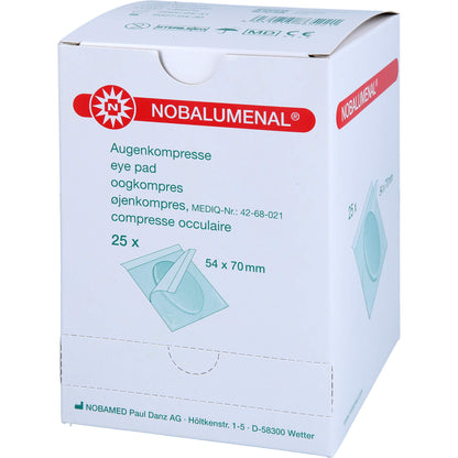 NOBALUMENAL Augenkompr.54x70 mm steril 25 St