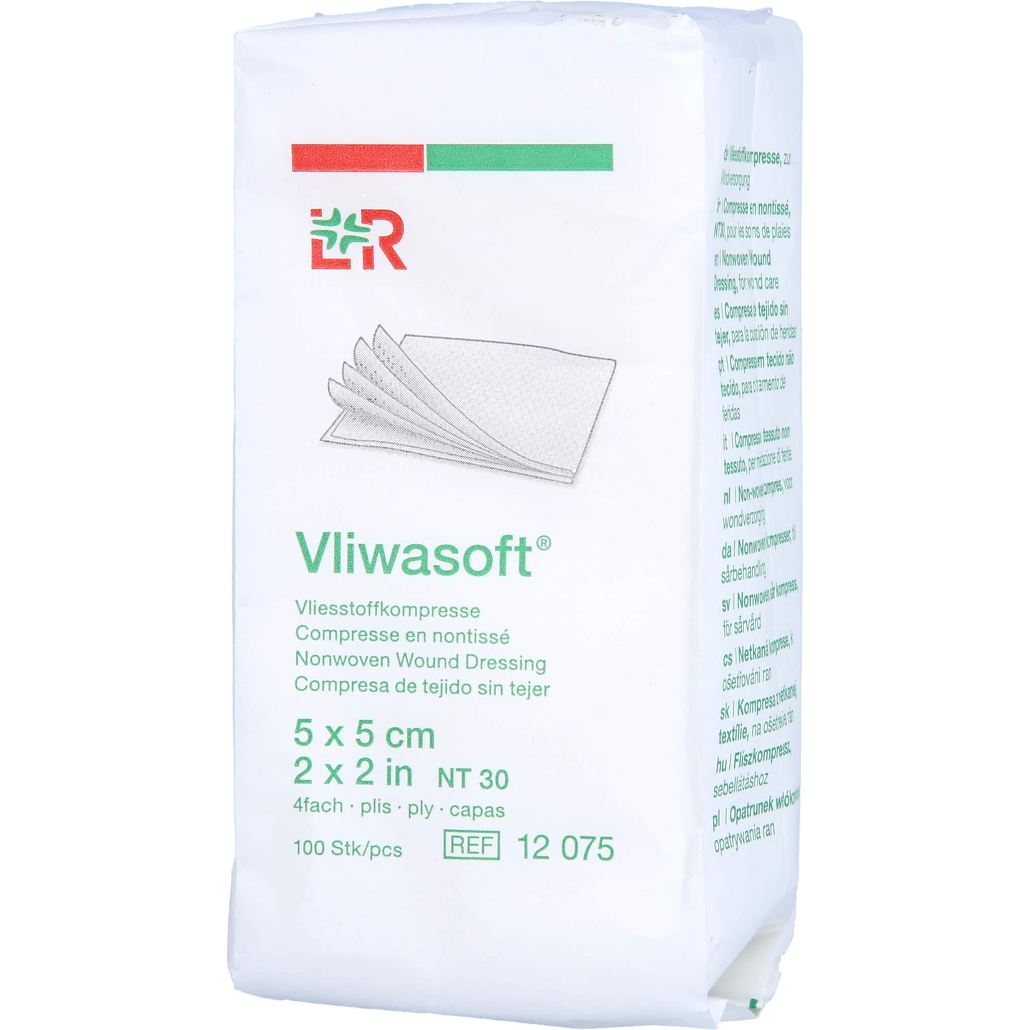 VLIWASOFT Vlieskompressen unsteril 5x5 cm 4l. 100 St