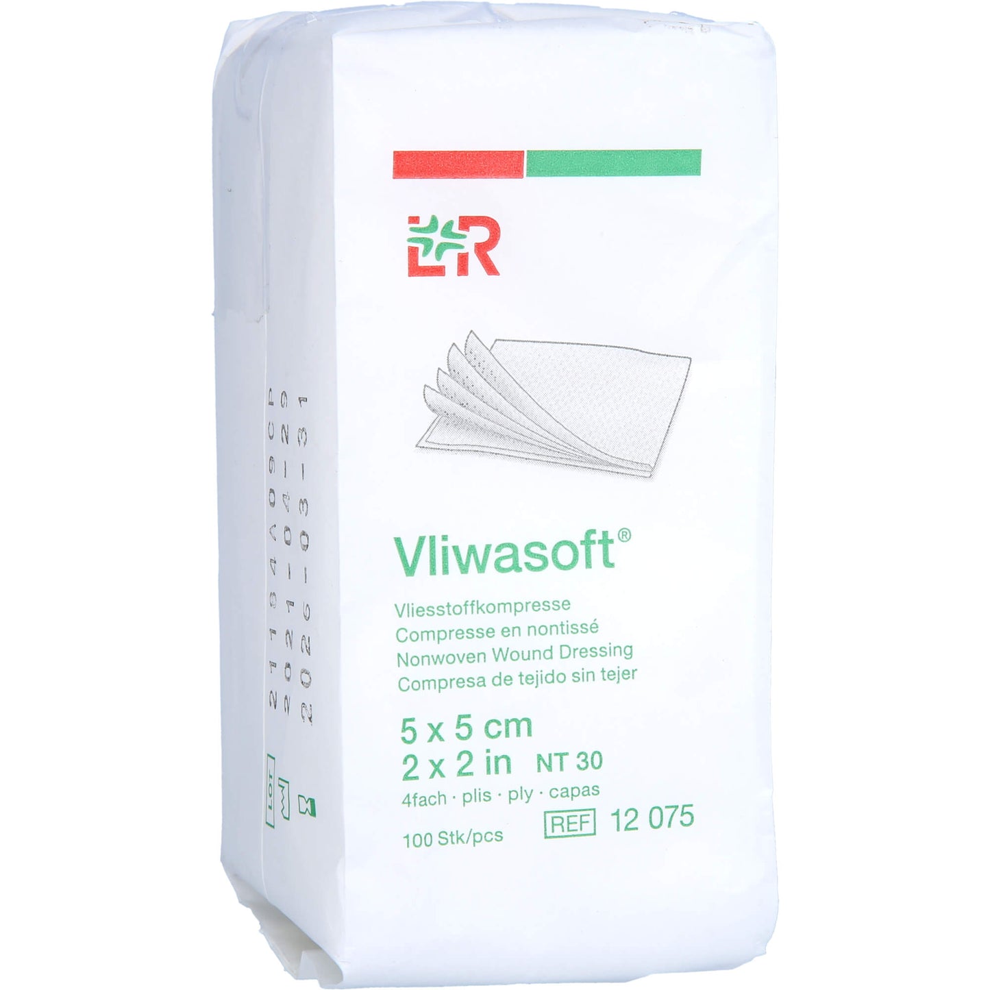 VLIWASOFT Vlieskompressen unsteril 5x5 cm 4l. 100 St