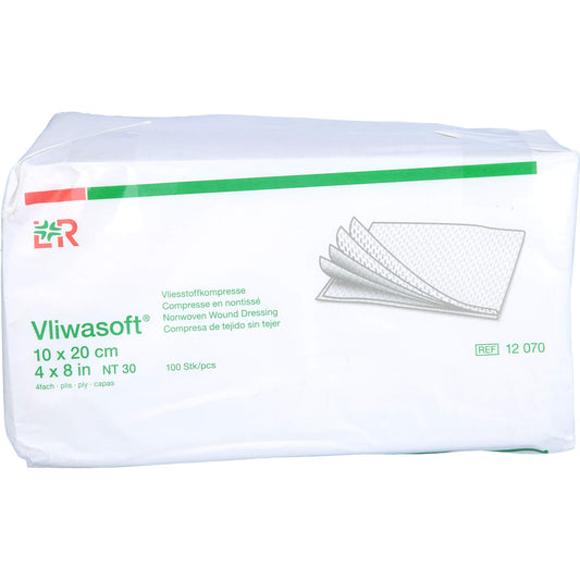 VLIWASOFT Vlieskompressen unsteril 10x20 cm 4l. 100 St