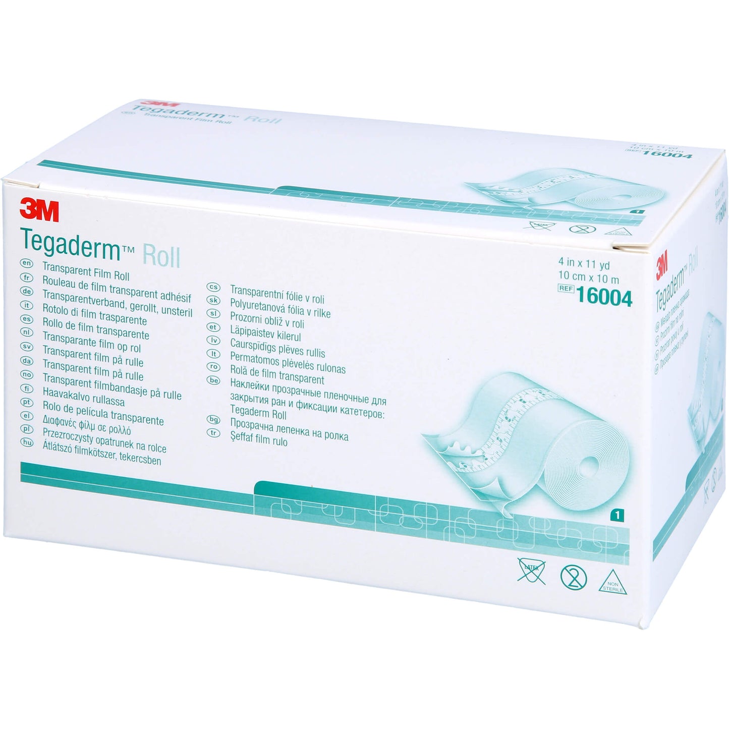 TEGADERM Roll 10 cmx10 m 16004 1 St