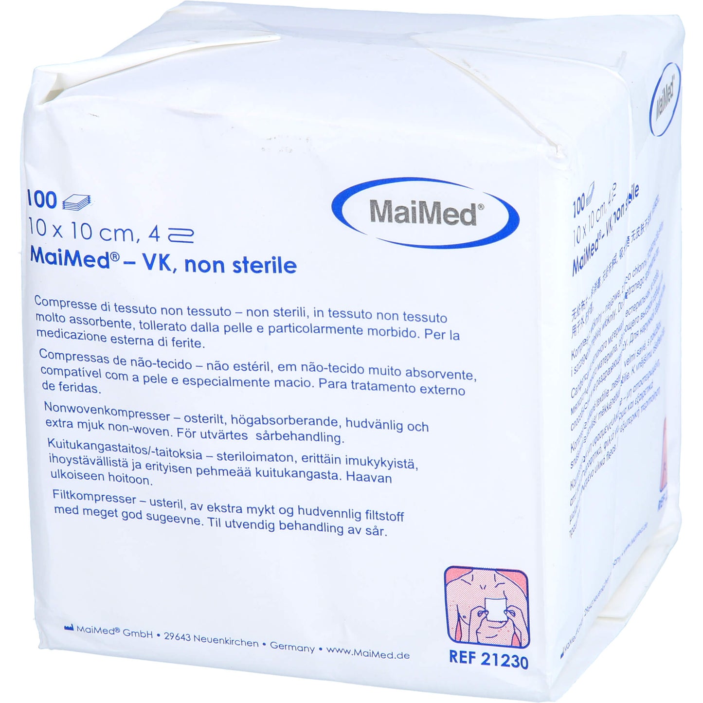 VLIESSTOFF-KOMPRESSEN unsteril 10x10 cm 4fach 100 St