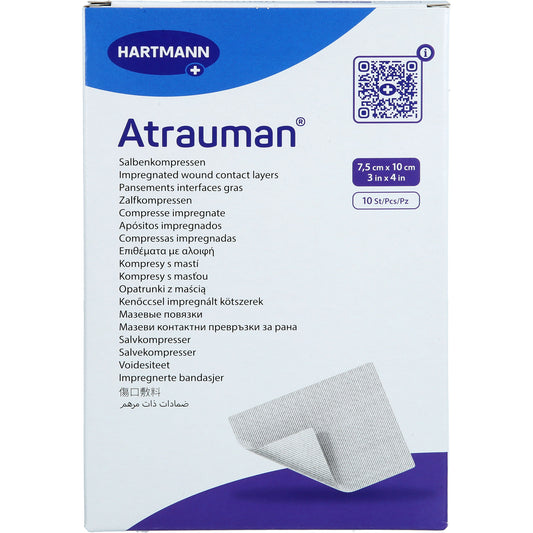 ATRAUMAN 7,5x10 cm steril Kompressen 10 St