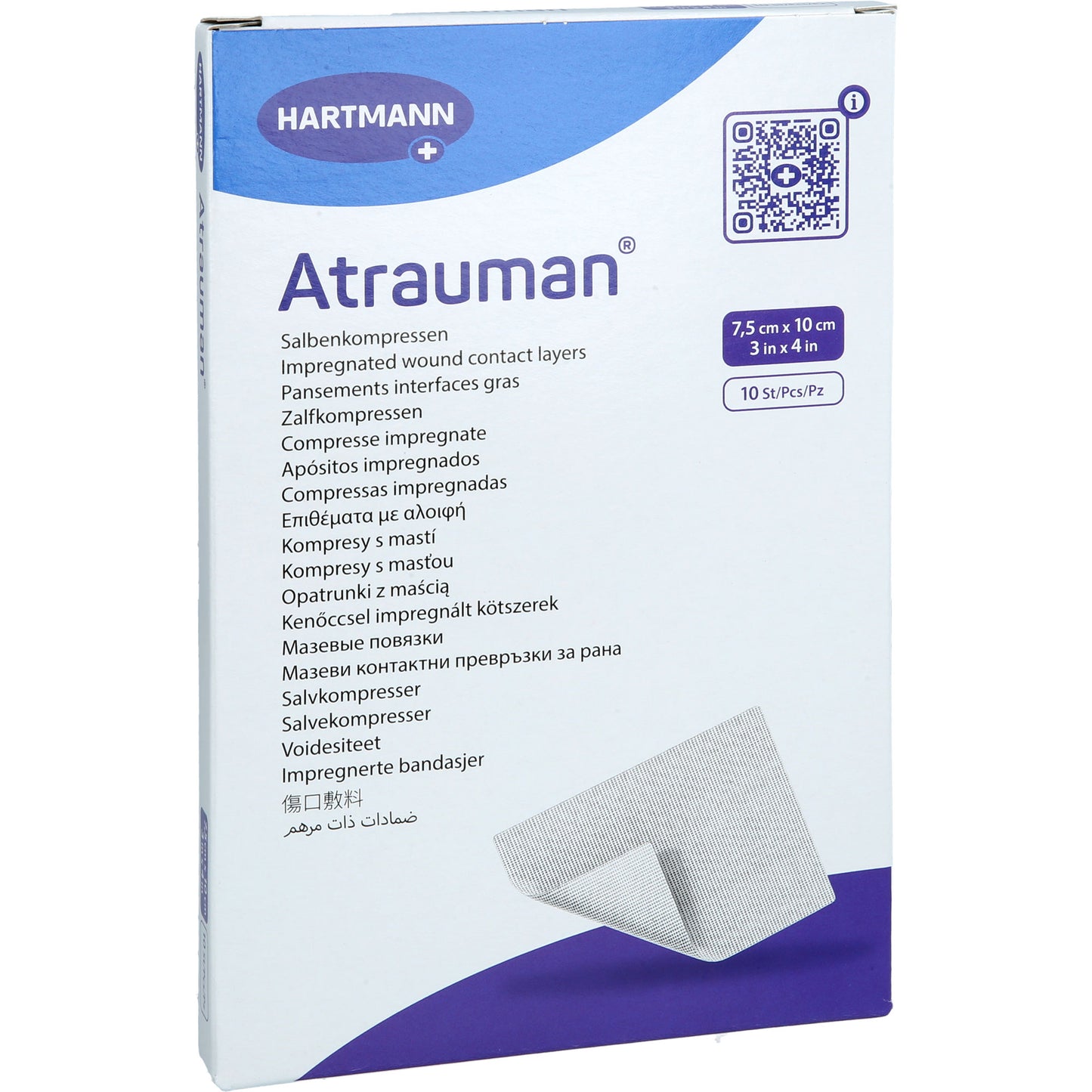 ATRAUMAN 7,5x10 cm steril Kompressen 10 St