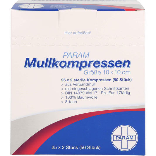 MULLKOMPRESSEN 10x10 cm steril 8fach 25X2 St