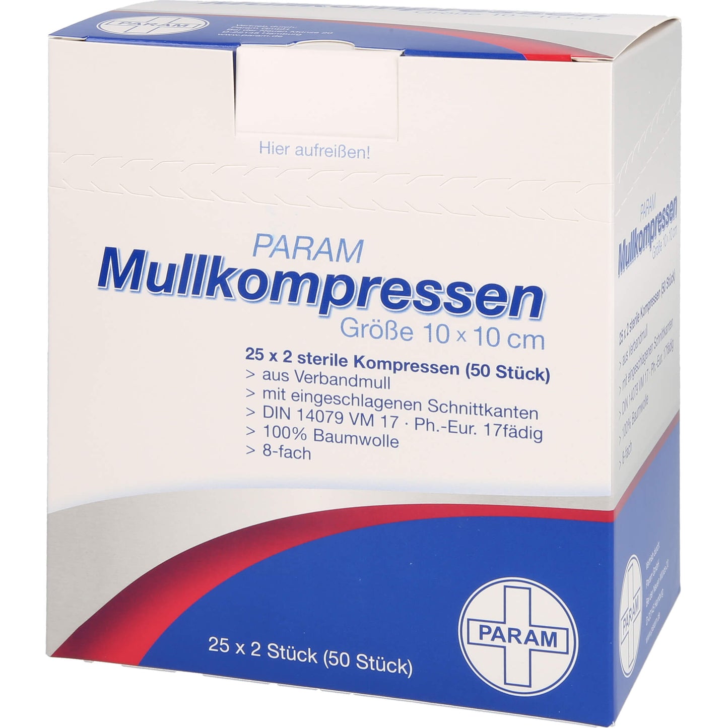 MULLKOMPRESSEN 10x10 cm steril 8fach 25X2 St