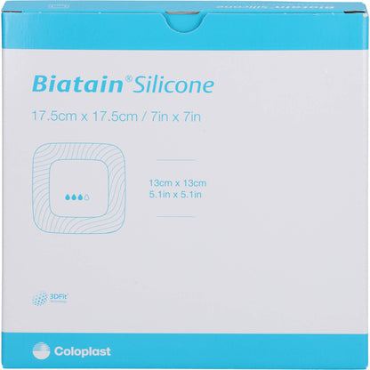 BIATAIN Silicone Schaumverband 17,5x17,5 cm 5 St